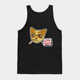 Smoking cat Tank Top